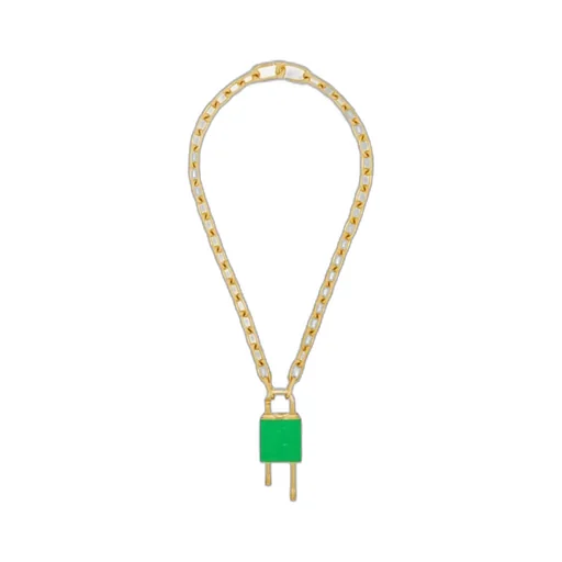 Lock Necklace With 4G Padlock In Metal