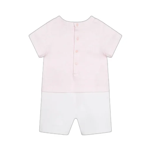 Logo Embroidered Crewneck Romper