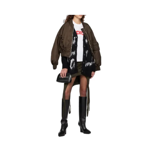 Cardigan In All-Over Givenchy Intarsia Mohair And Wool