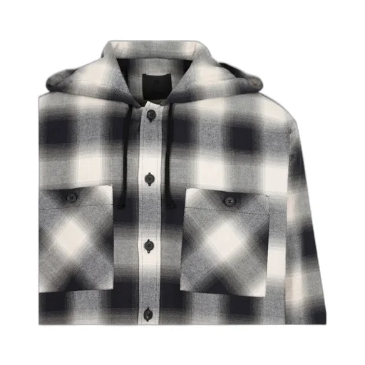 Check Hooded Overshirt Jacket