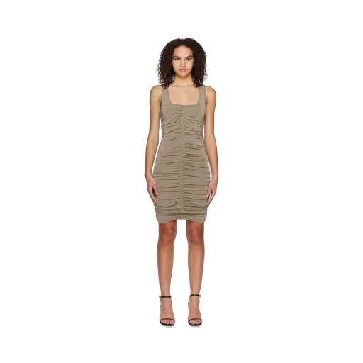 Logo Wrinkled Dress