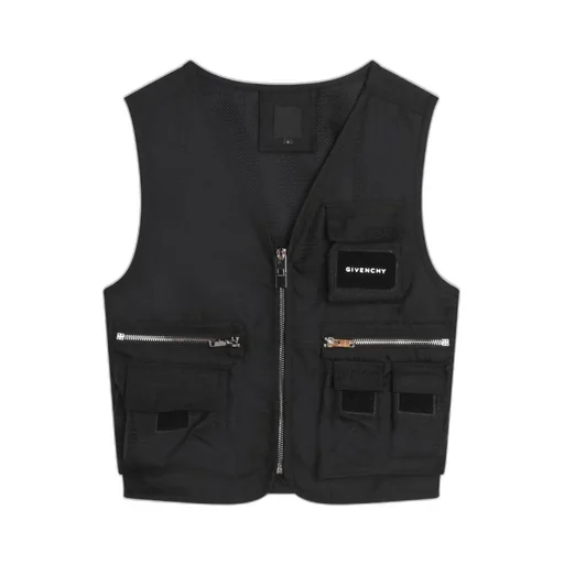 V-Neck Zip-Up Waistcoat