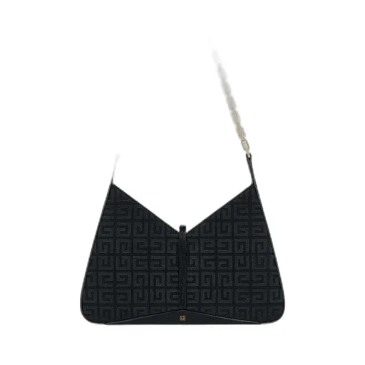 Logo Embroidered Cut Out Small Shoulder Bag