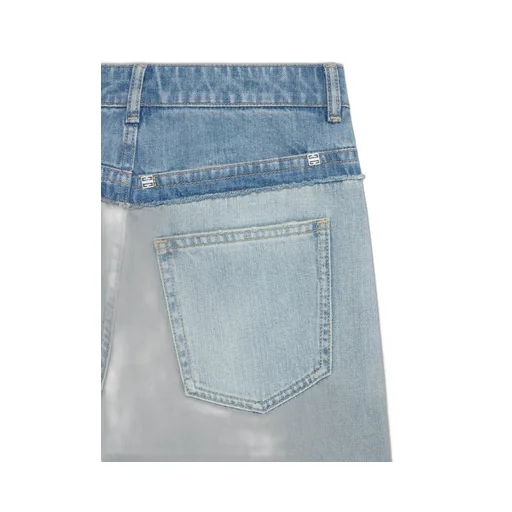 Frayed Edge Wide-Leg Jeans
