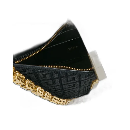 Logo Embroidered Cut Out Small Shoulder Bag