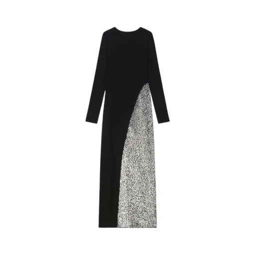 Backless Evening Dress With Sequins Embroidered