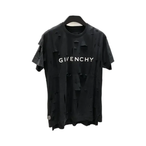 Distressed Cut-Out Oversized T-Shirt