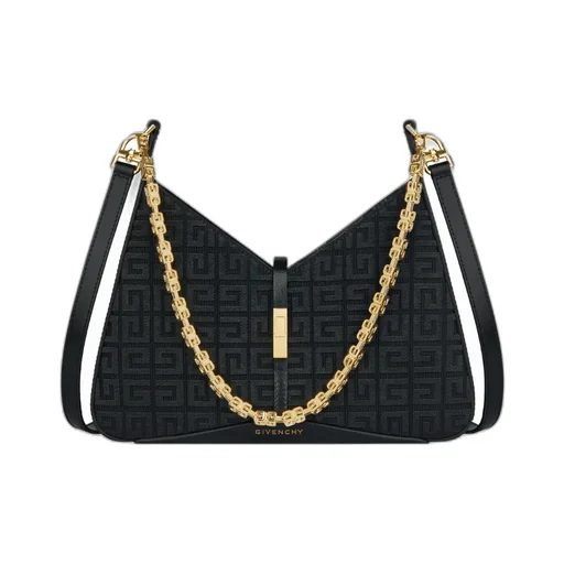 Logo Embroidered Cut Out Small Shoulder Bag