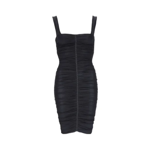 Ruched Sleeveless Mini Dress