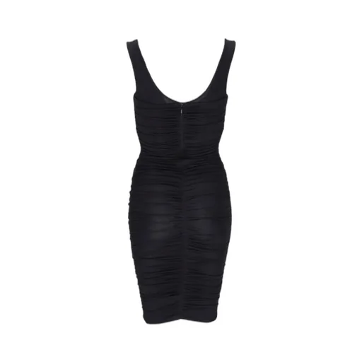 Ruched Sleeveless Mini Dress