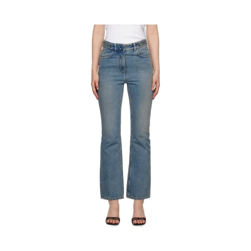 Chain-Detailed Bootcut Jeans