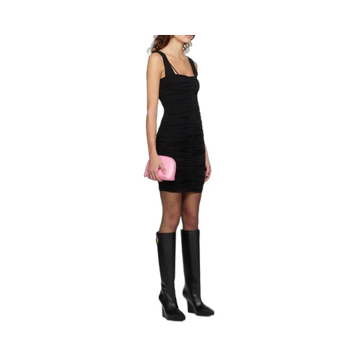 Ruched Sleeveless Mini Dress