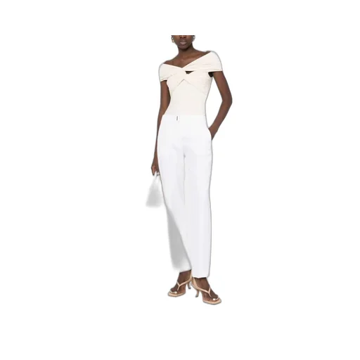 Straight-Leg Tailored Pants