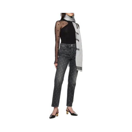 4G Givenchy Jacquard Stole In Silk And Wool
