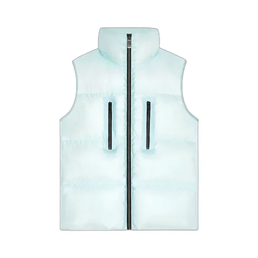 Embroidered Sleeveless Down Vest