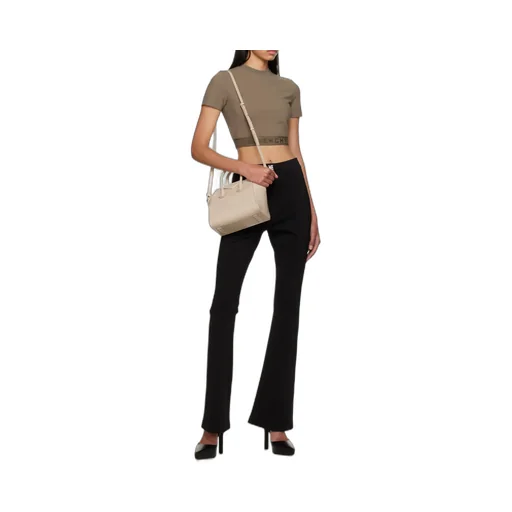4G Belted Flared-Leg Pants