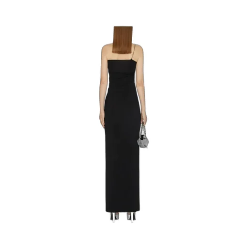 G Chain One-Shoulder Dress