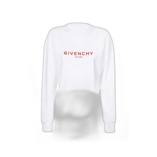 Logo Printed Cropped Sweatshirt