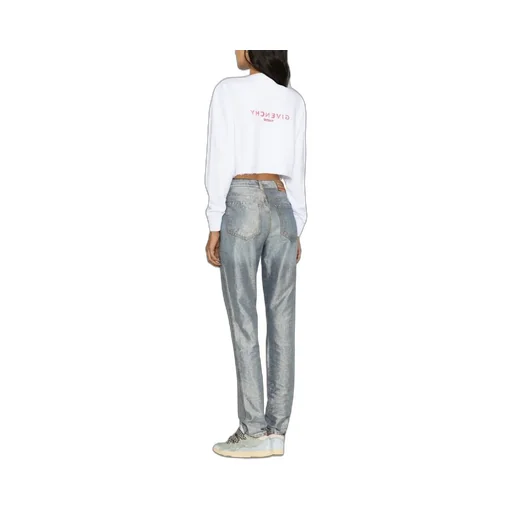 Logo Printed Cropped Sweatshirt