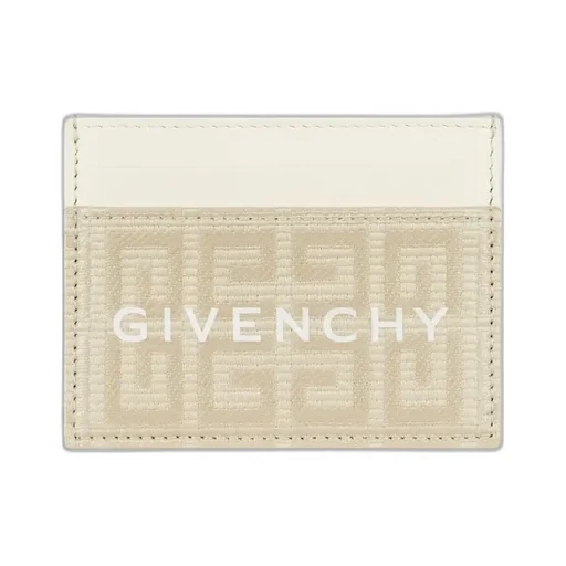G Cut Card Holder In 4G Coated Canvas And Leather