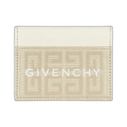G Cut Card Holder In 4G Coated Canvas And Leather