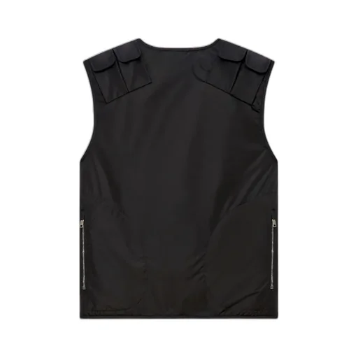 Zip-Up Logo Embroidered Vest