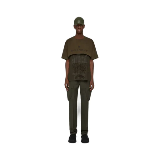 Slim Fit Cargo Pants In Wool