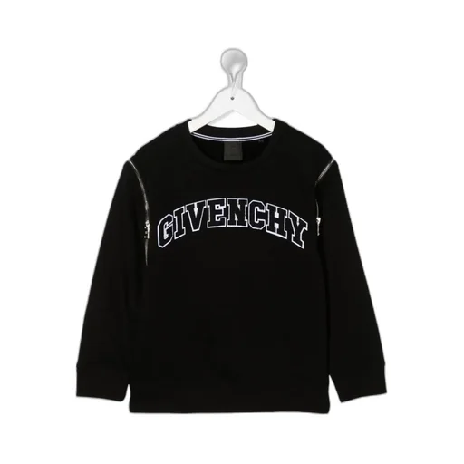 Logo Embroidered Long-Sleeved Sweatshirt