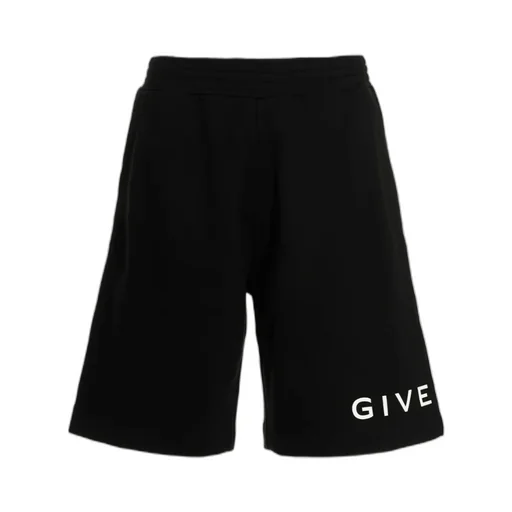 Logo Printed Pocketed Shorts