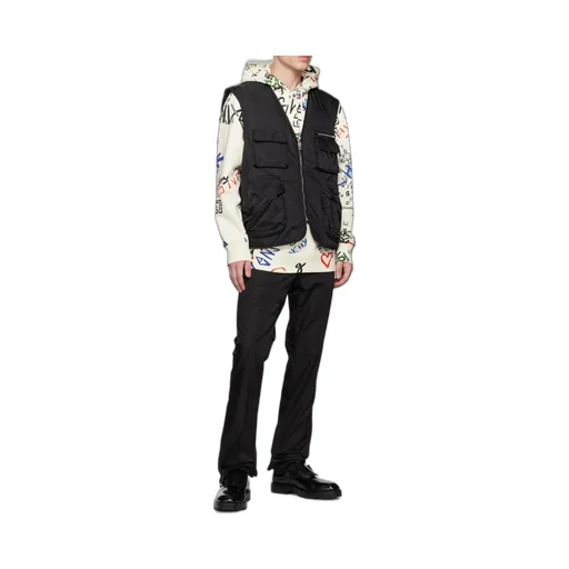 Zip-Up Logo Embroidered Vest