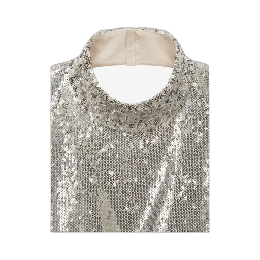 Open-Back Sequin Gown