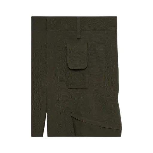 Slim Fit Cargo Pants In Wool
