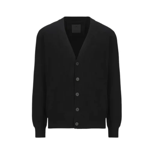 Logo Intarsia-Knit Cardigan