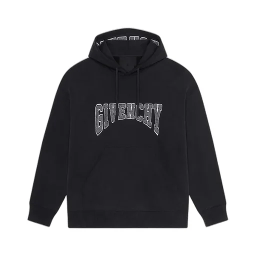 Logo Print Drawstring Hoodie