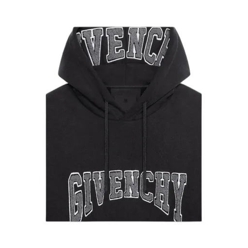 Logo Print Drawstring Hoodie