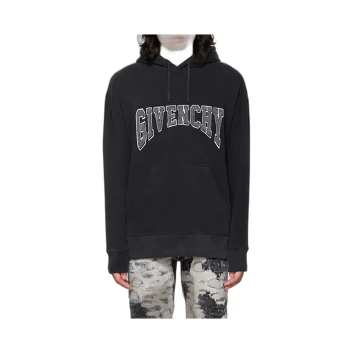 Logo Print Drawstring Hoodie
