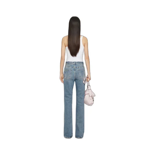 Logo Chained Flared Jeans