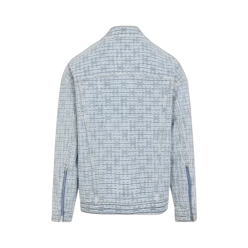 4G Motif Zip-Up Shirt Jacket