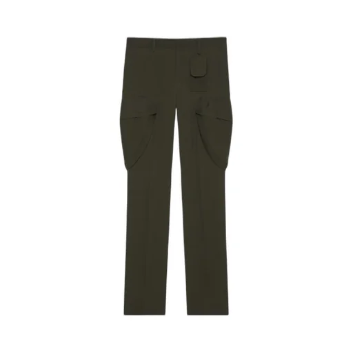 Slim Fit Cargo Pants In Wool