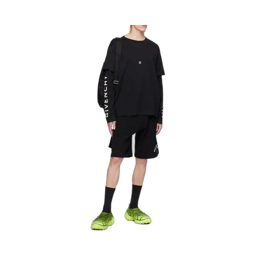 Logo Printed Pocketed Shorts