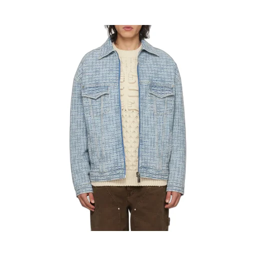4G Motif Zip-Up Shirt Jacket