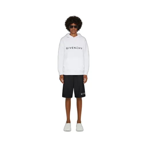 Logo Printed Pocketed Shorts