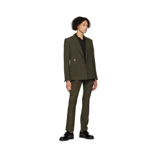 Slim Fit Cargo Pants In Wool