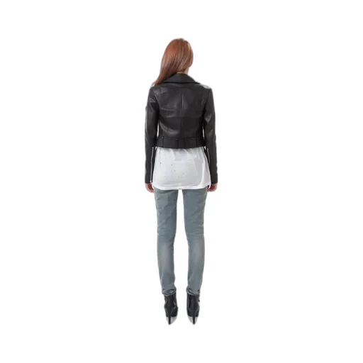 Logo Leather Jacket