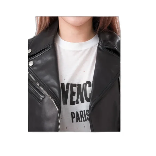 Logo Leather Jacket