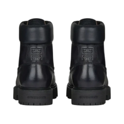 Lace-Up 4G Logo Debossed Ankle Boots
