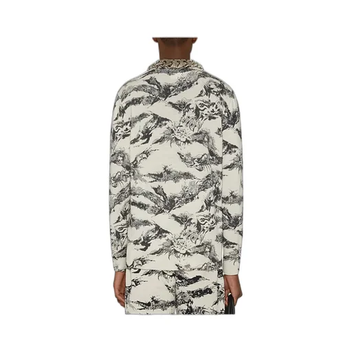 Round-Necked Printed Sweater