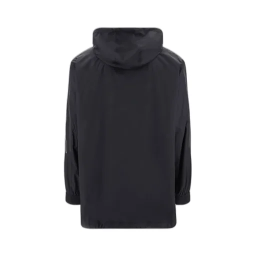 Logo Embroidered Hooded Jacket