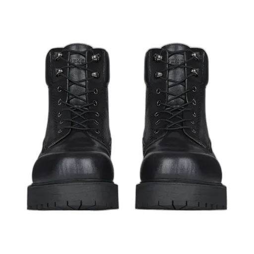 Lace-Up 4G Logo Debossed Ankle Boots