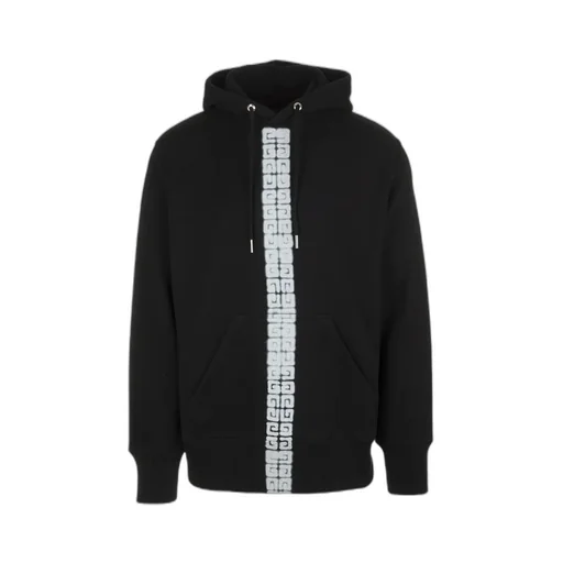 4G Tag Effect Drawstring Hoodie